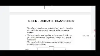 EI - UNIT :- 2 - INTRODUCTION; CHARACTERISTICS & FACTORS OF  TRANSDUCERS - CLASS - 4