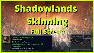 Shadowlands Skinning/ Pet Farm| Full Stream!!| Skinning Force Spawn+ Crimson Dreadwing Pup Pet!!