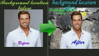 Get simple technique to  change background location of photo