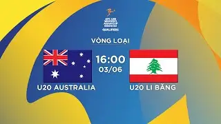 🔴Trực tiếp: Australia - Lebanon | Vòng loại 2 giải U20 nữ châu Á 2024