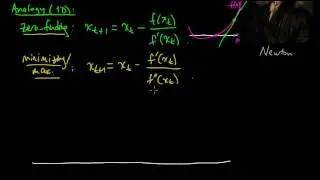 (ML 15.1) Newton's method (for optimization) - intuition