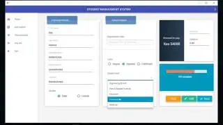 Javafx material design student management system.