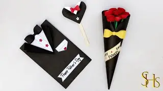 DIY Father's Day Greeting Card Ideas || Homemade Easy Bouquet.