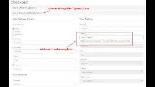 Address Autocomplete - OpencartTools