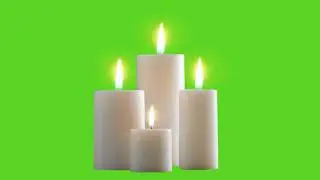 Candle light Green Screen | Animation Effect