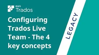 Configuring Trados Live Team - The 4 key concepts