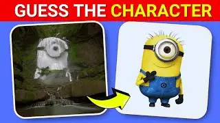 Guess the DESPICABLE ME 4 Characters by ILLUSION 😁😭😱🤢😡 Squint Your Eyes | Despicable Me 4 Movie Quiz