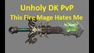 WoW BFA - Unholy DK PvP - This Fire Mage Hates Me!