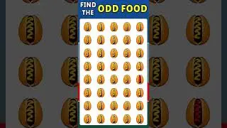 Find the Odd Emoji Out l Food Emoji Quiz