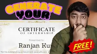 Generate your internship certificate for free| Get job | TooDiv