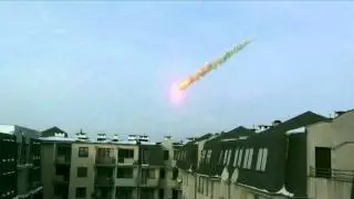 Meteoryt uderzający w Ziemię (Meteorite crash into earth) CGI