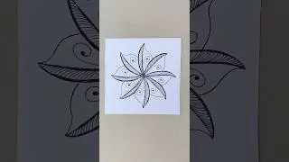 Mindfulness drawing. Zentangle. #zentangle #doodling #shorts  @OlyashaArt