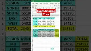#shorts | Excel trick to paste data | shorts