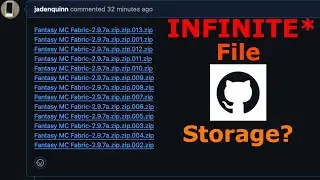 Infinite Cloud Storage using... GitHub?