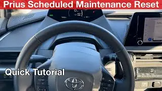 2023 2024 Toyota Prius How to reset scheduled maintenance