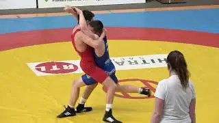 Wrestling / Ringen LM Sachsen 2024, Gelenau, Junioren, 60 kg, GR, Gaas - Wermig