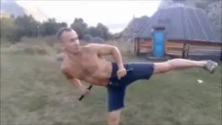 Танец с нунчаками в Горном Алтае