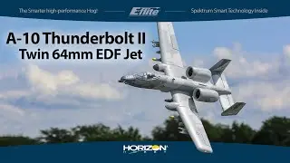 E-flite A-10 Thunderbolt II Twin 64mm EDF Jet BNF Basic - A Smarter Warthog