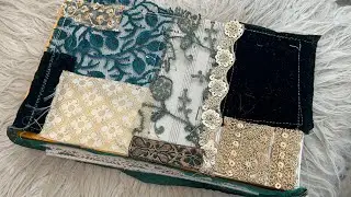 Bohemian patchwork journal cover // boho needs Christmas box