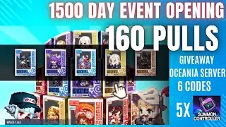 160X Pulls 1500 DAYS EVENT! + GIVEAWAY Oceania SERVER (6x5 summon controllers) | Guardian Tales