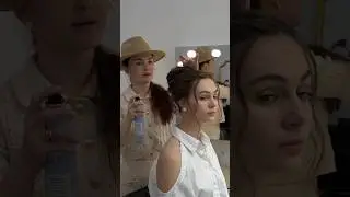 Свадебная прическа 2024 - НЕБРЕЖНАЯ РАКУШКА #прически #пучок #shortshair #hairshorts