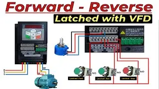 Forward Latched Reverse Latched Motor Control Circuit | vfd forward reverse wiring