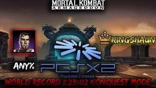 Mortal Kombat Armageddon Konquest Mode Any World Record 1:23:03 pcsx2 emulator