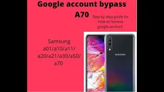 Google account bypass Samsung A70 2021