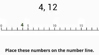 Math Test Instructions: Place the number on the Number Line