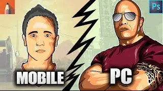 How to make GTA style vector portrait - [Android / IOS]