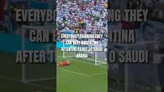Everybody thinking they can beat Argentina after they lost to Saudi Arabia #fifaworldcupqatar2022