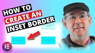 Elementor How To Create An Inset Border 👈👈