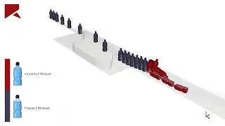 Bottling line performance prediction using Rocky DEM