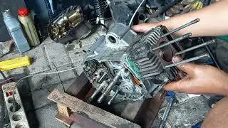 Belajar merakit mesin shogun 110 R