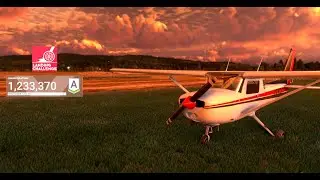 Microsoft Flight Simulator - 1.2 million points, landing challenge at LRTO, Romania