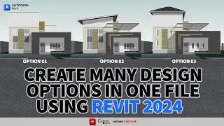 Design Options in Autodesk Revit Architecture 2024 Full Beginner's Tutorial