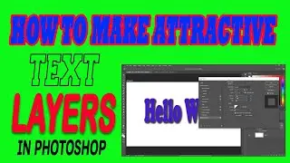 Layer Style & Effects For text layer in Photoshop