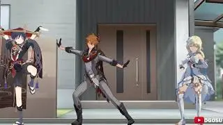 Official Fatui Battle Pose (Scaramouche, Childe and Lumine) | Genshin Impact