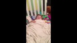 Avery fake sleeping.