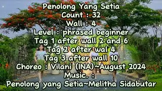 PENOLONG YANG SETIA LINE DANCE|CHOREO BY VILANI (INA)|@RosesLineDance |BEGINNER LEVEL