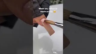 WHEN YOU REFUSE TO WASTE ACRYLIC… 💅🏼