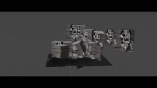 Blender 3D Test Scene - Ruined City