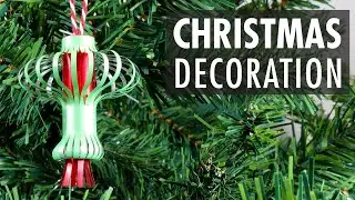 Christmas decorations with metallic plastic | DIY Christmas tree decoration N°2 - 2023