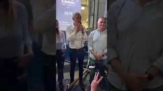 Anuncio de resultados en el bunker del Frente de Todos