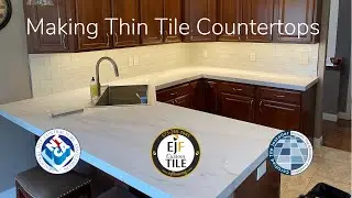 Making Thin Tile Countertops by Hand | Part 3 | Columbia MO