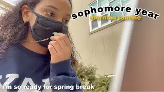 "'i'm so over school and want to be on spring break already" morning routine