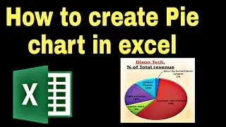 How to Create Pie chart in excel