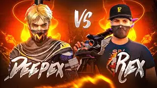 DEEPEX FF 📱 VS REX 🖥️  || 1vs1 Most Demanded Match 😈🌍