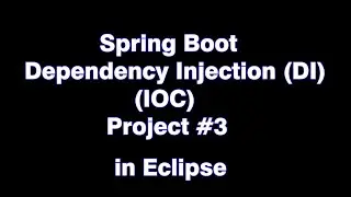 Spring Boot Dependency Injection IOC project | Spring Boot tutorial | Session 3 #spring #springboot