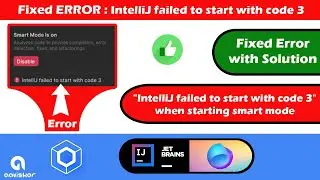 Fixed Error Fleet intellij failed to start with code 3